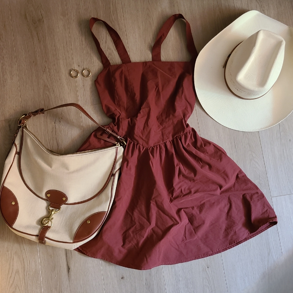 Mini Maroon Dress